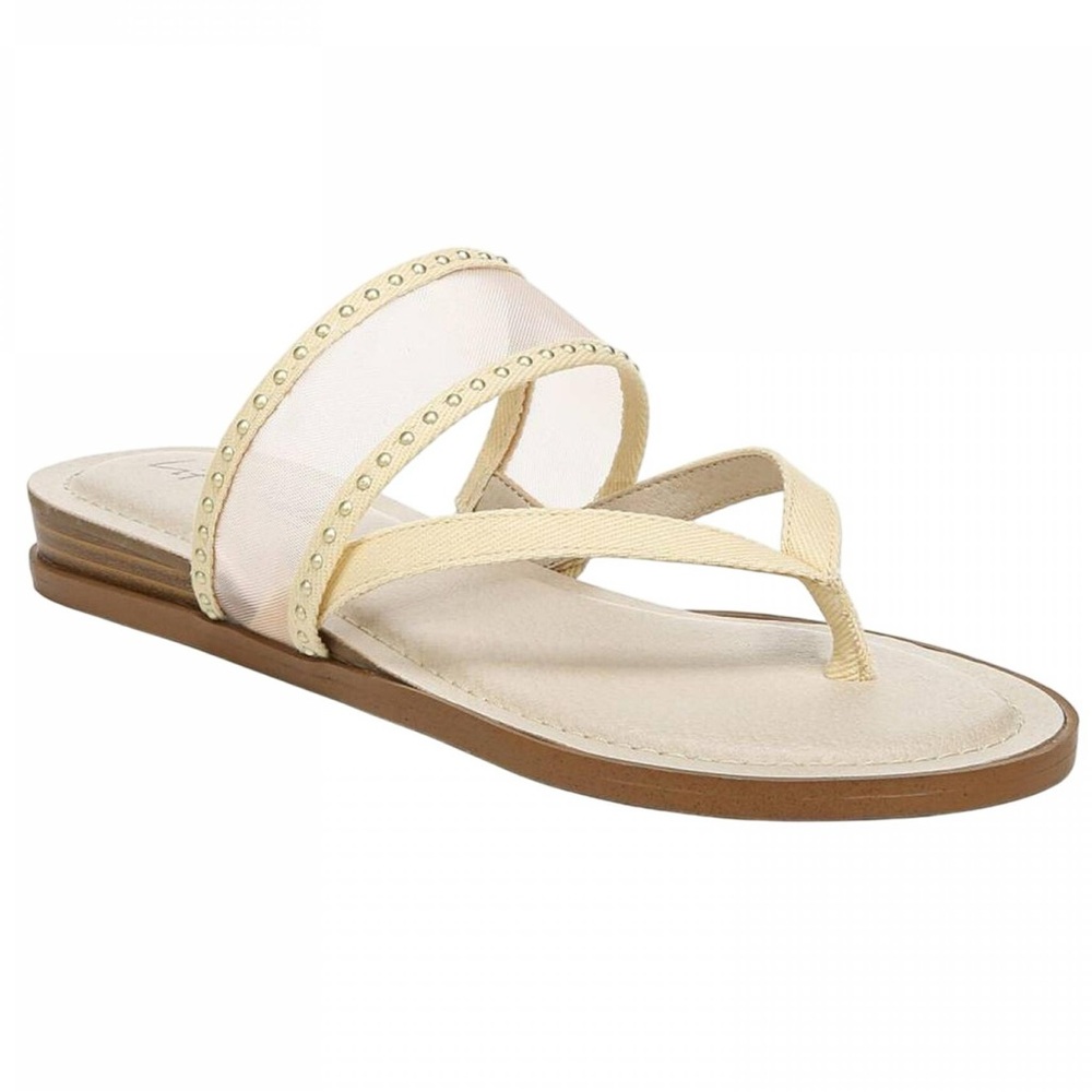 Life Stride Radiant Slip-on Slide Flats Sandals Womens new 6.5 taupe Butter